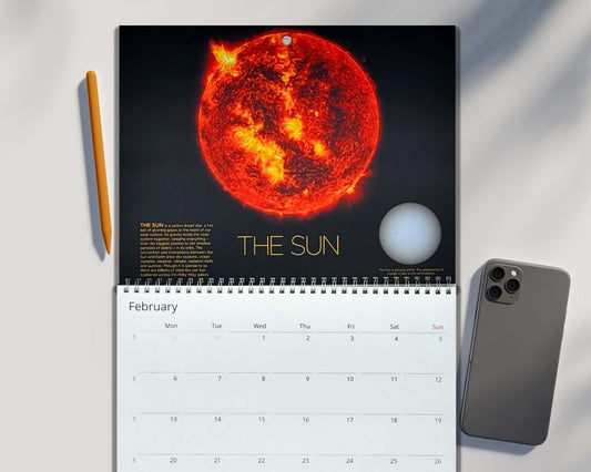 The Solar System Monthly 2025 Calendar (24 pages)