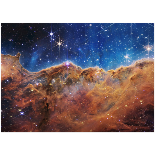 Carina Nebula JWST Horizontal NASA Poster