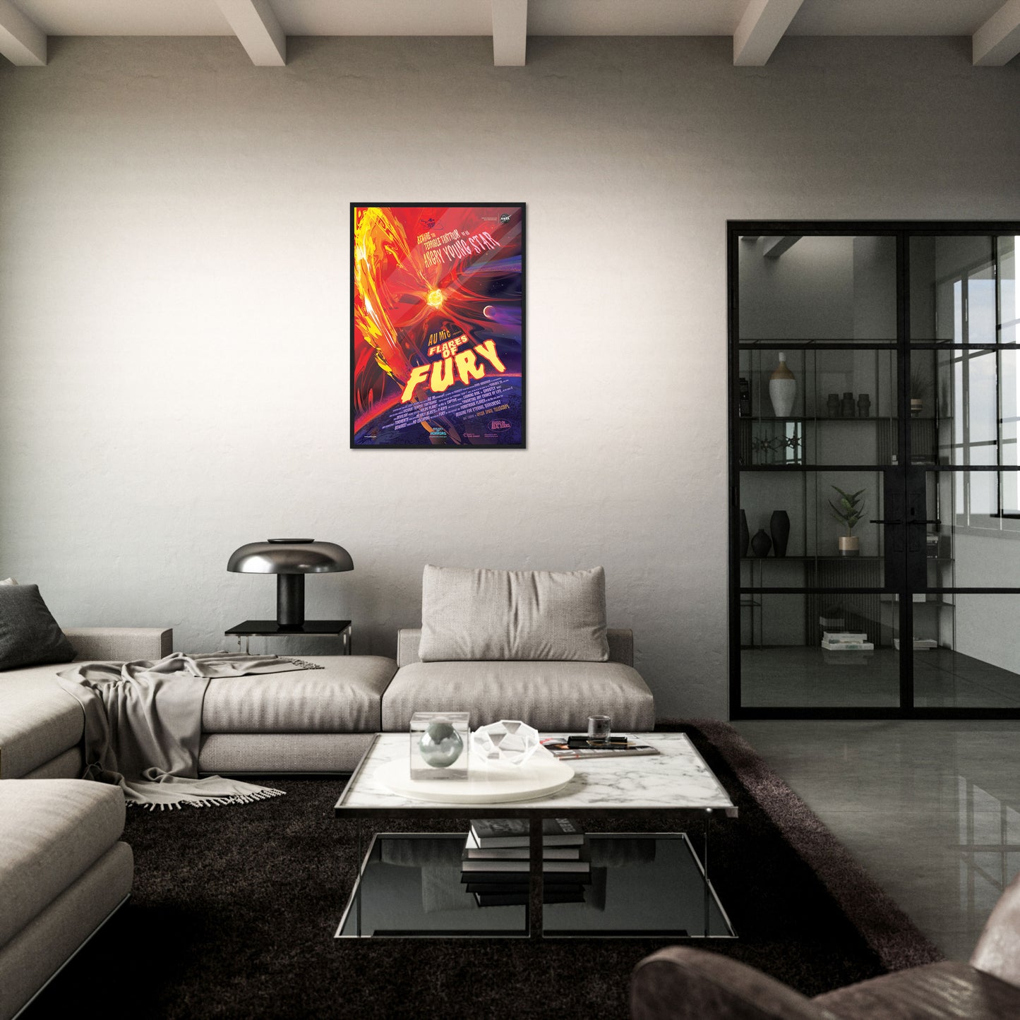 Flares Of Fury NASA Poster