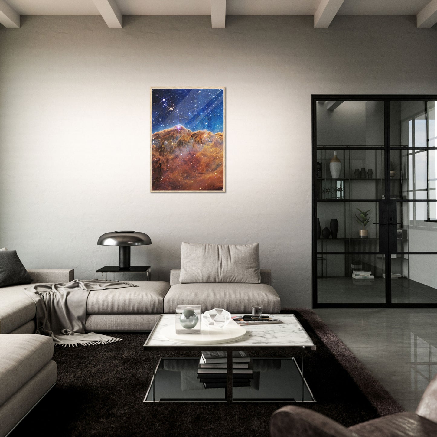 Carina Nebula JWST Vertical NASA Poster