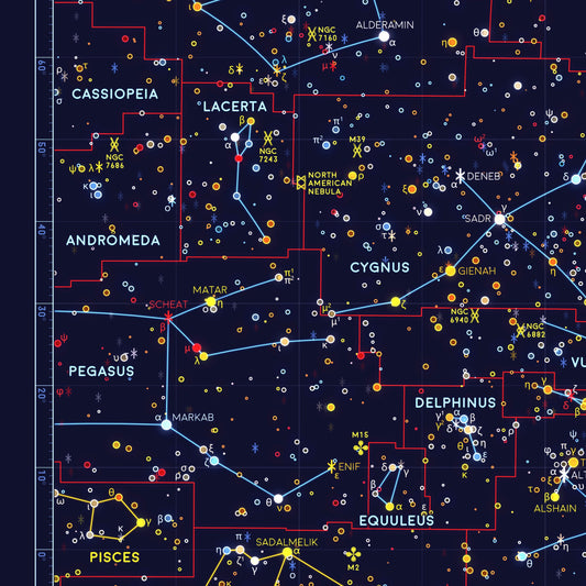 Poster les constellations du ciel nocturne (par Eleanor) (en anglais)