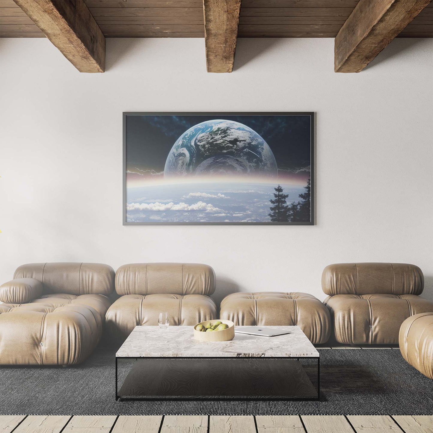 A Blue Planet From Afar WallArt Poster