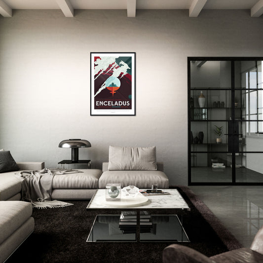 Enceladus NASA Poster