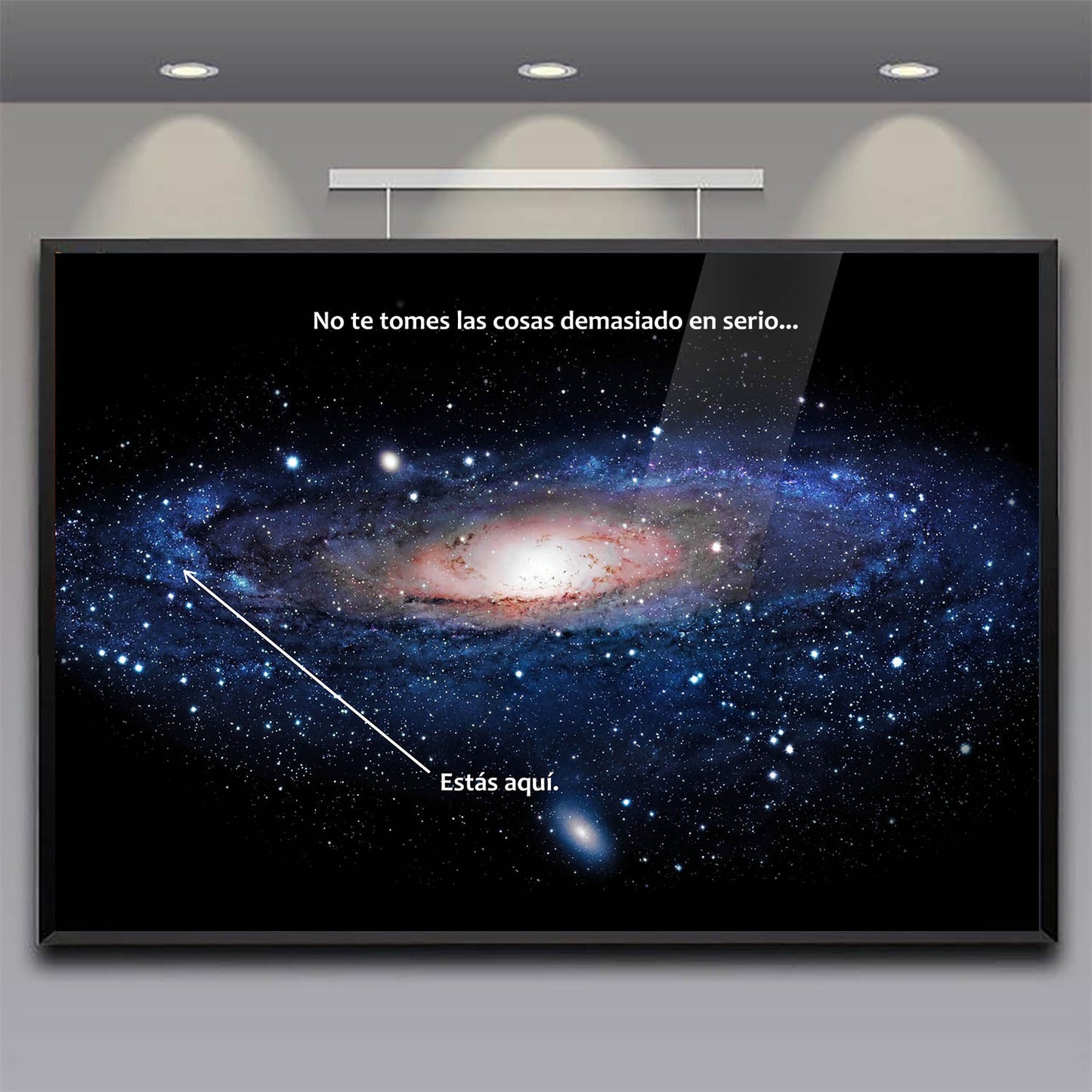 Estás Aquí En la Vía Láctea (Affiche en Español)