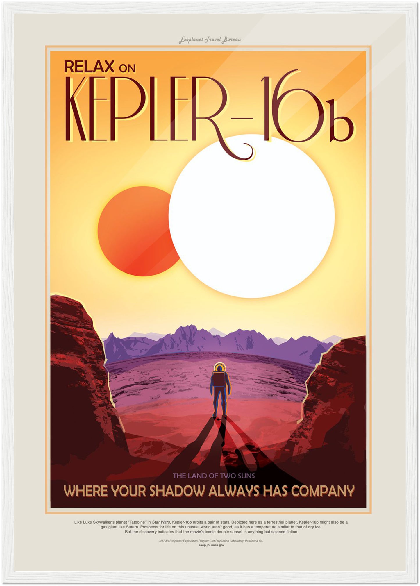 Kepler 16B NASA Poster