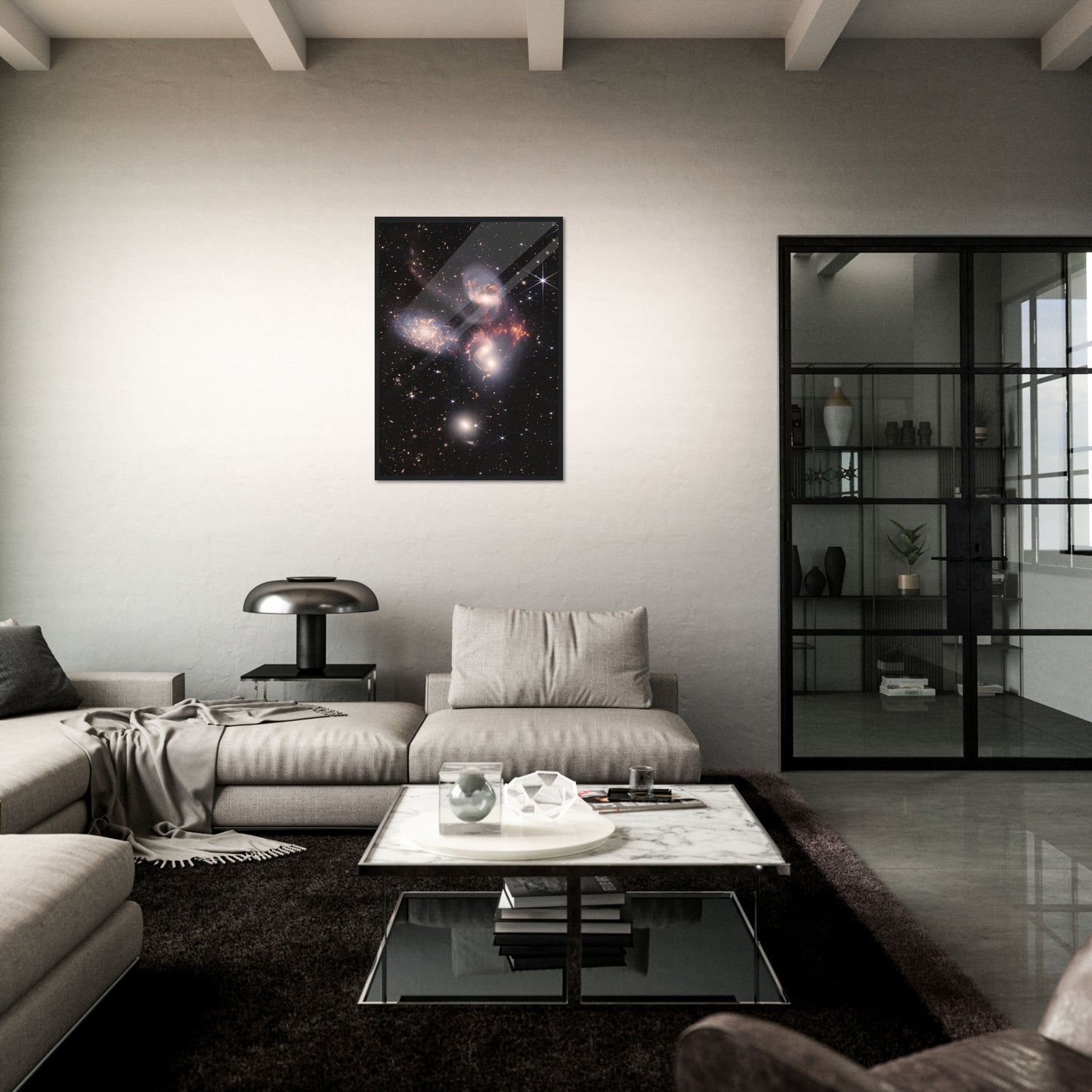 Stephan Quintet JWST Vertical NASA Poster