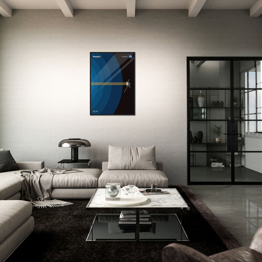 Voyager 2 The Interstellar Traveler NASA Poster (Blue)