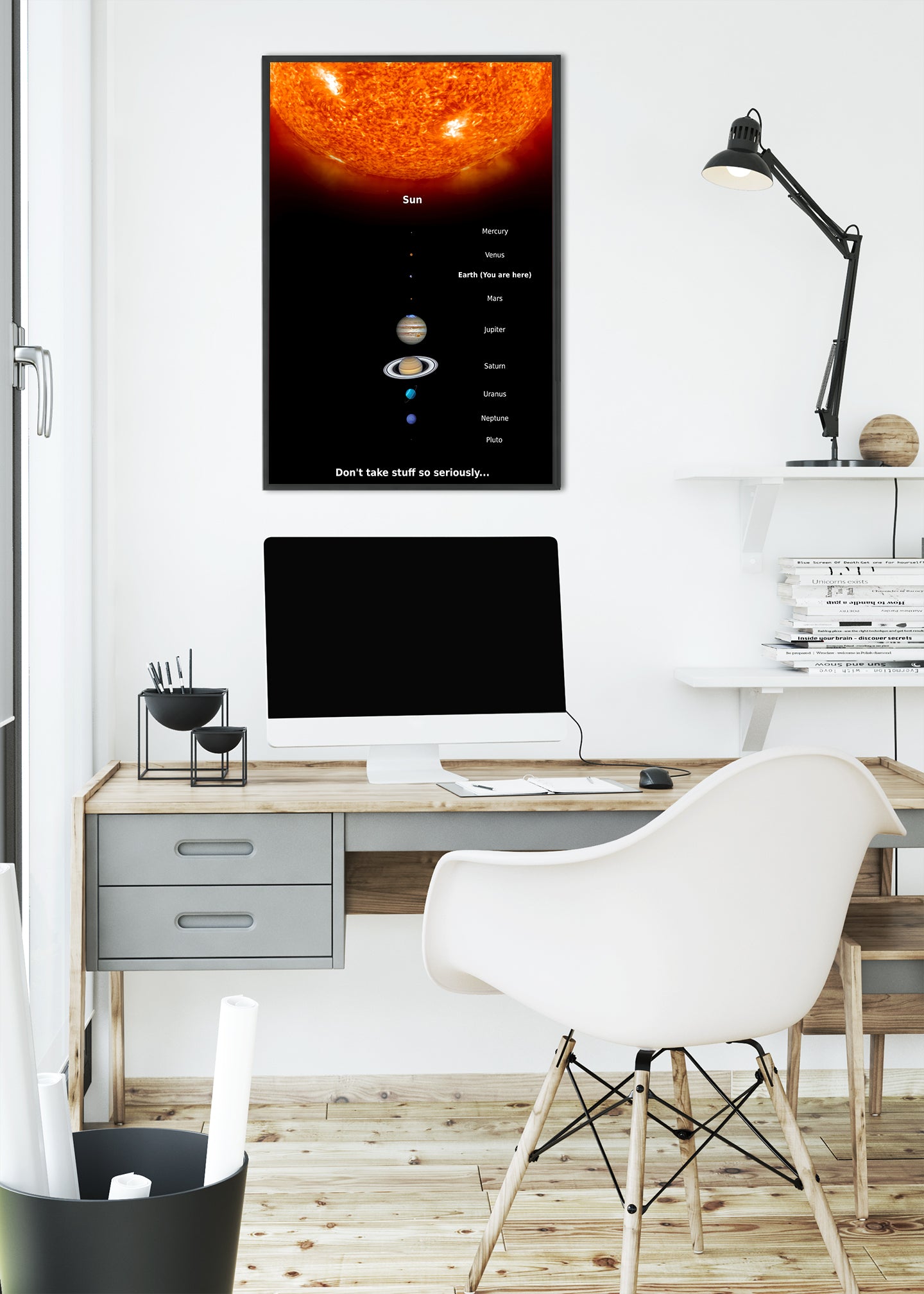 You are Here In The Solar System Poster