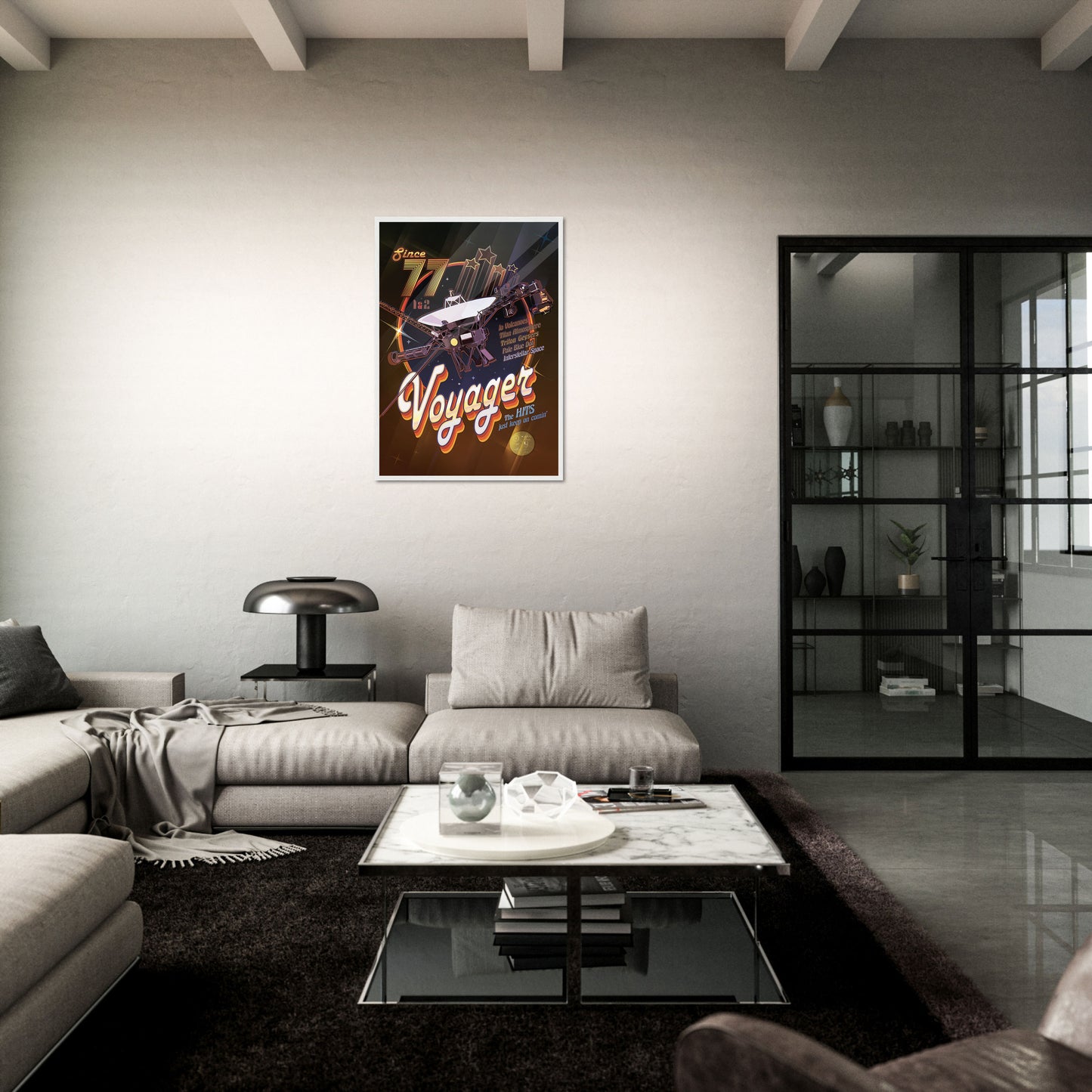 Voyager Disco NASA Poster