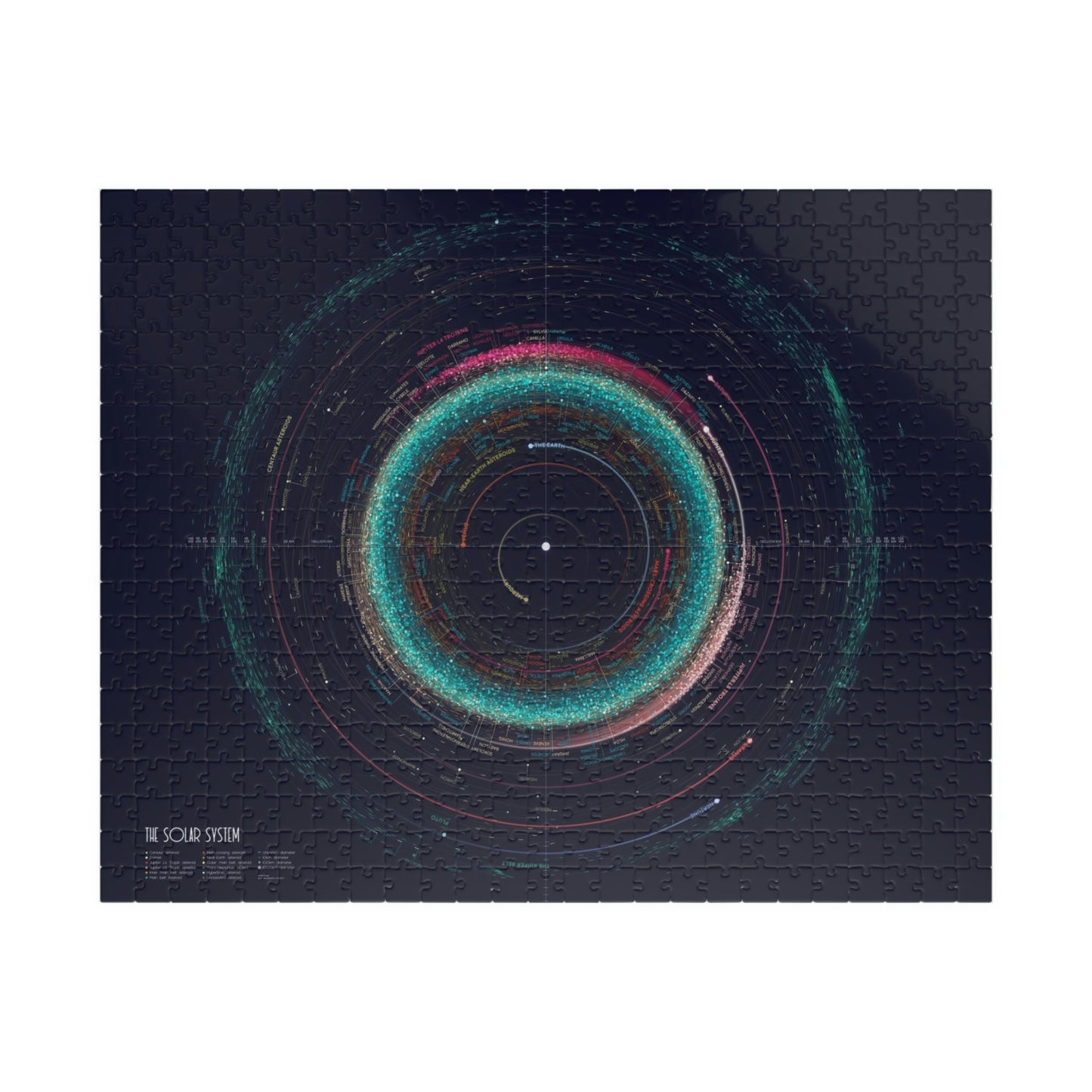 The Objects Of The Solar System Jigsaw Puzzle (500 or 1014 pcs) by Eleanor