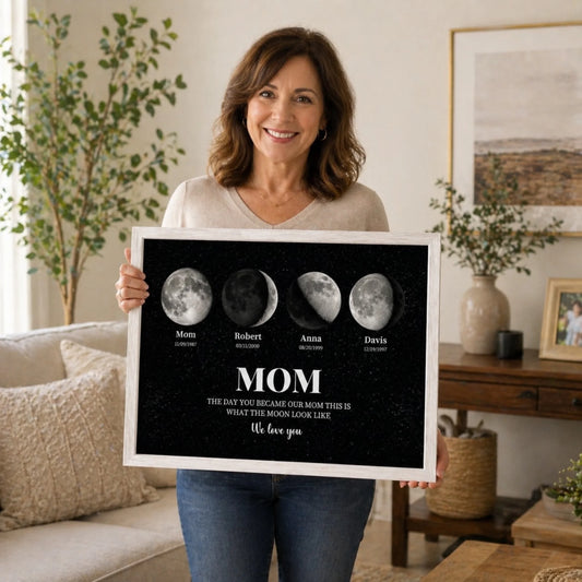 Mom we love you moon phase held