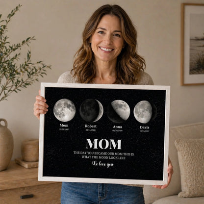 Mom we love you moon phase held 40s