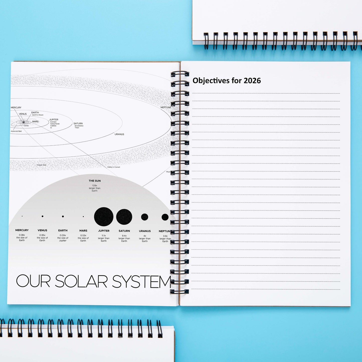 2026 Solar System Weekly Calendar Planner (Jan 26 to Dec 26)