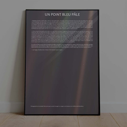 Un Point Bleu Pâle (En Français)