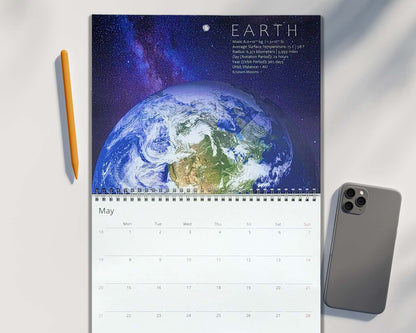 The Solar System Monthly 2024 Calendar (24 pages)