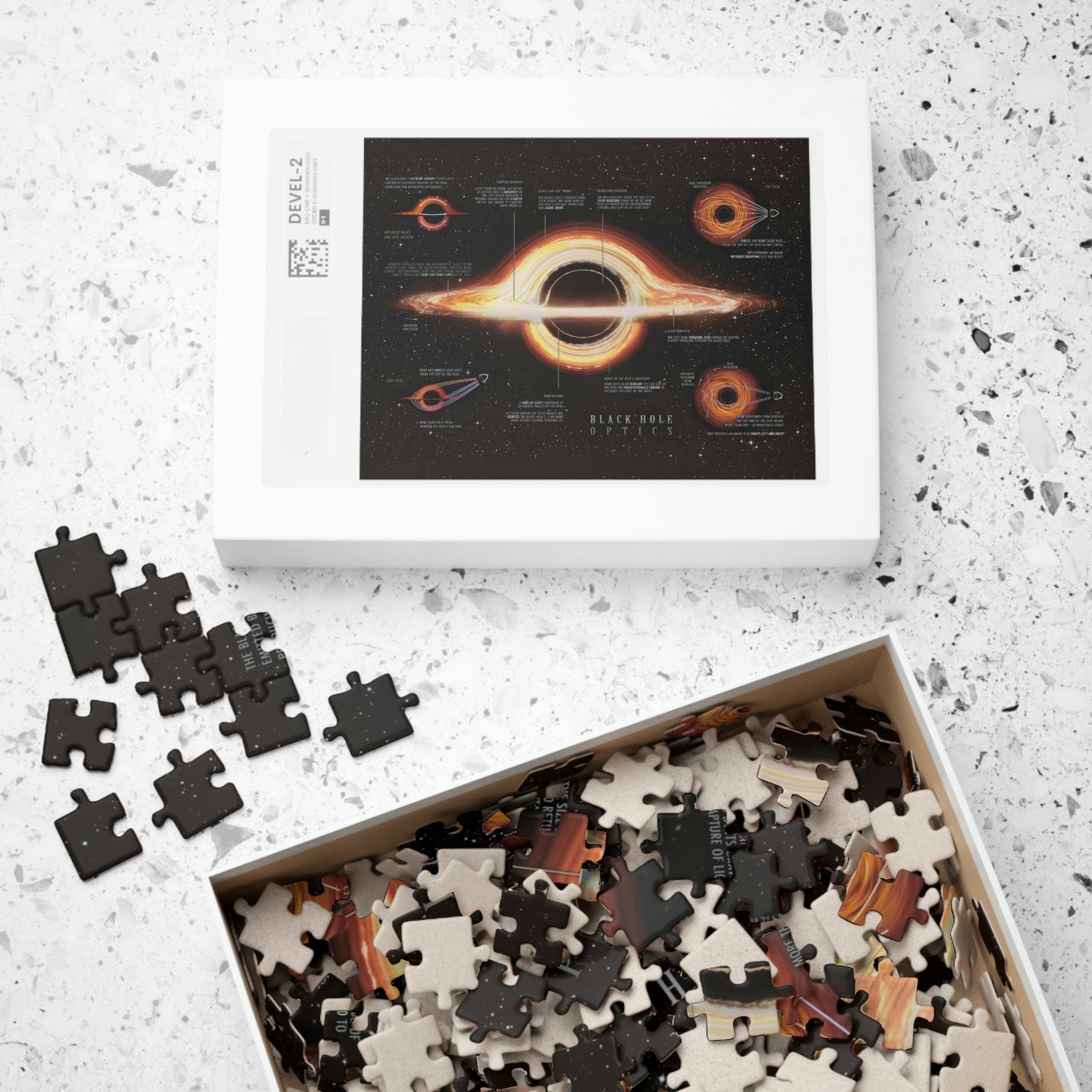 The Chart Of A Black Hole Jigsaw Puzzle (500 or 1014 pcs) by Pablo