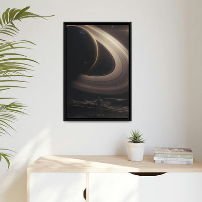 Admiration of the Rings - Gallery Grade Canvas In Floater Frame by VoidSeven
