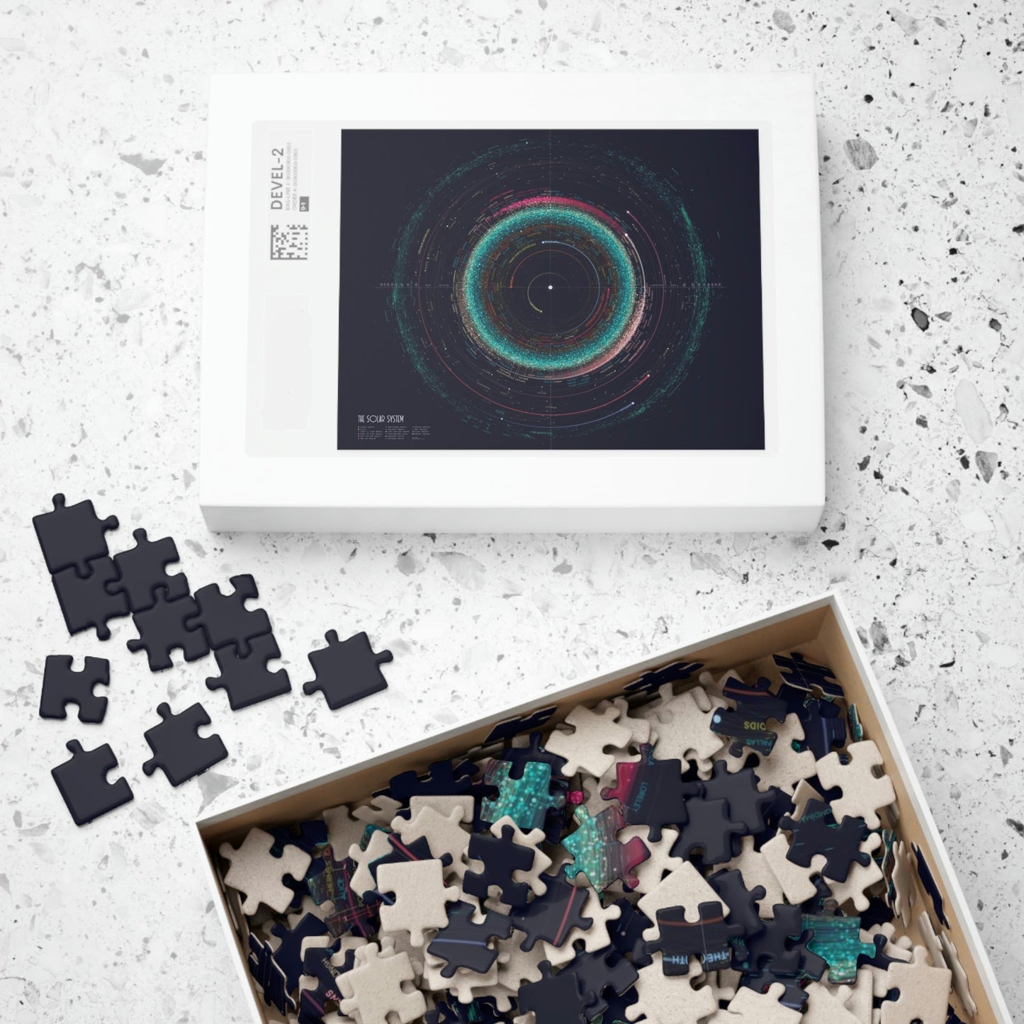 The Objects Of The Solar System Jigsaw Puzzle (500 or 1014 pcs) by Eleanor