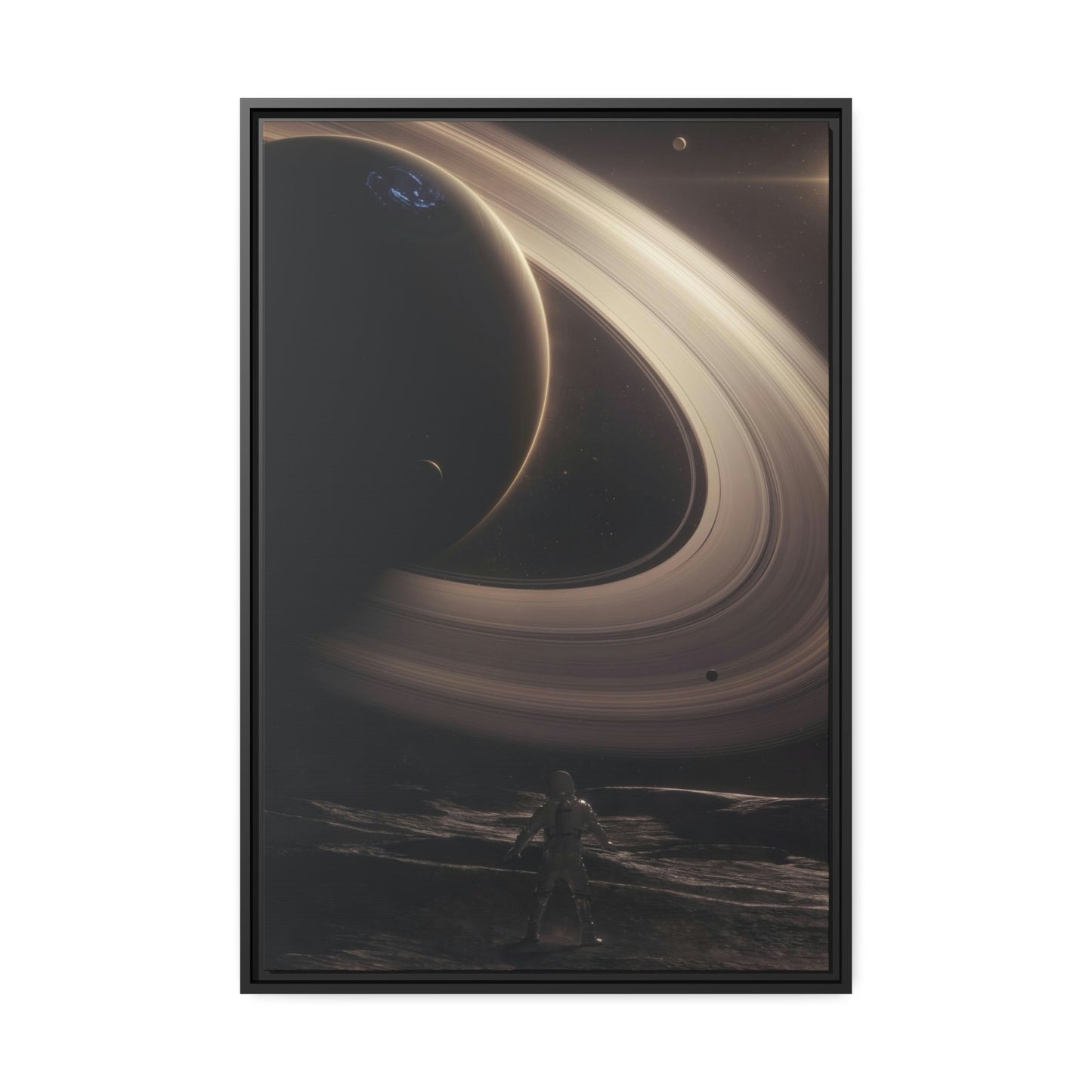 Admiration of the Rings - Gallery Grade Canvas In Floater Frame by VoidSeven