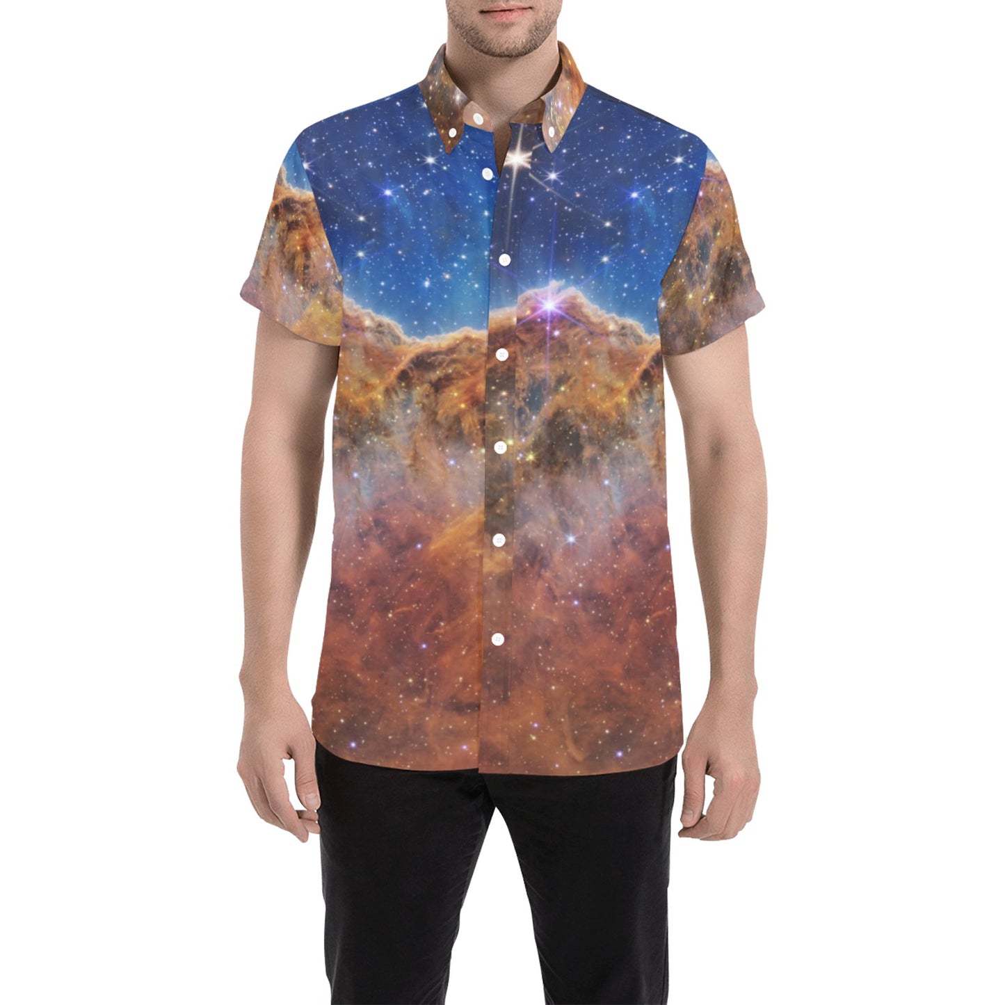 JWST Carina Nebula Shirt Short Sleeves