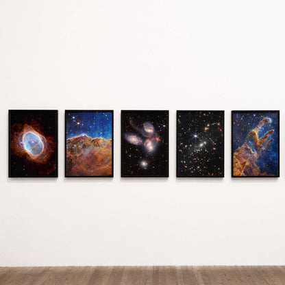 Stephan Quintet JWST Vertical NASA Poster