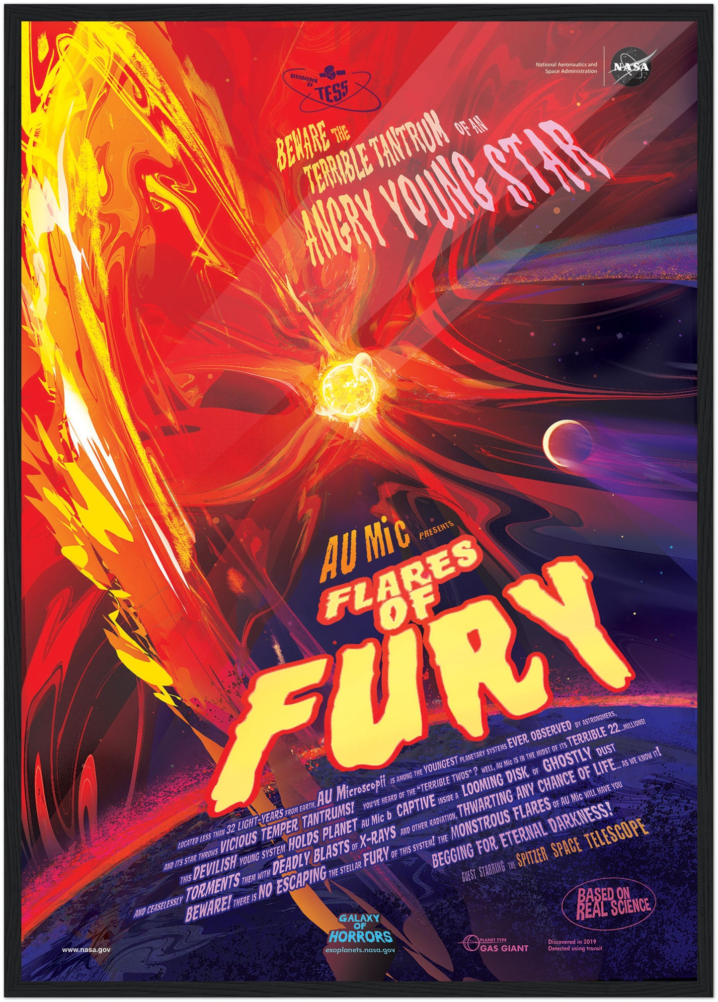 Flares Of Fury NASA Poster