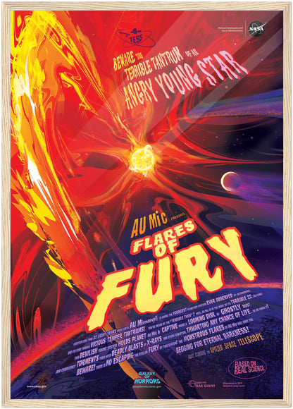 Flares Of Fury NASA Poster