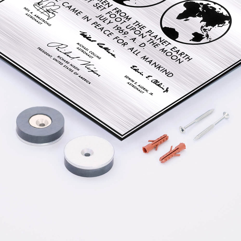Apollo 11 Plaques Metal Replica – Things Of The Stars
