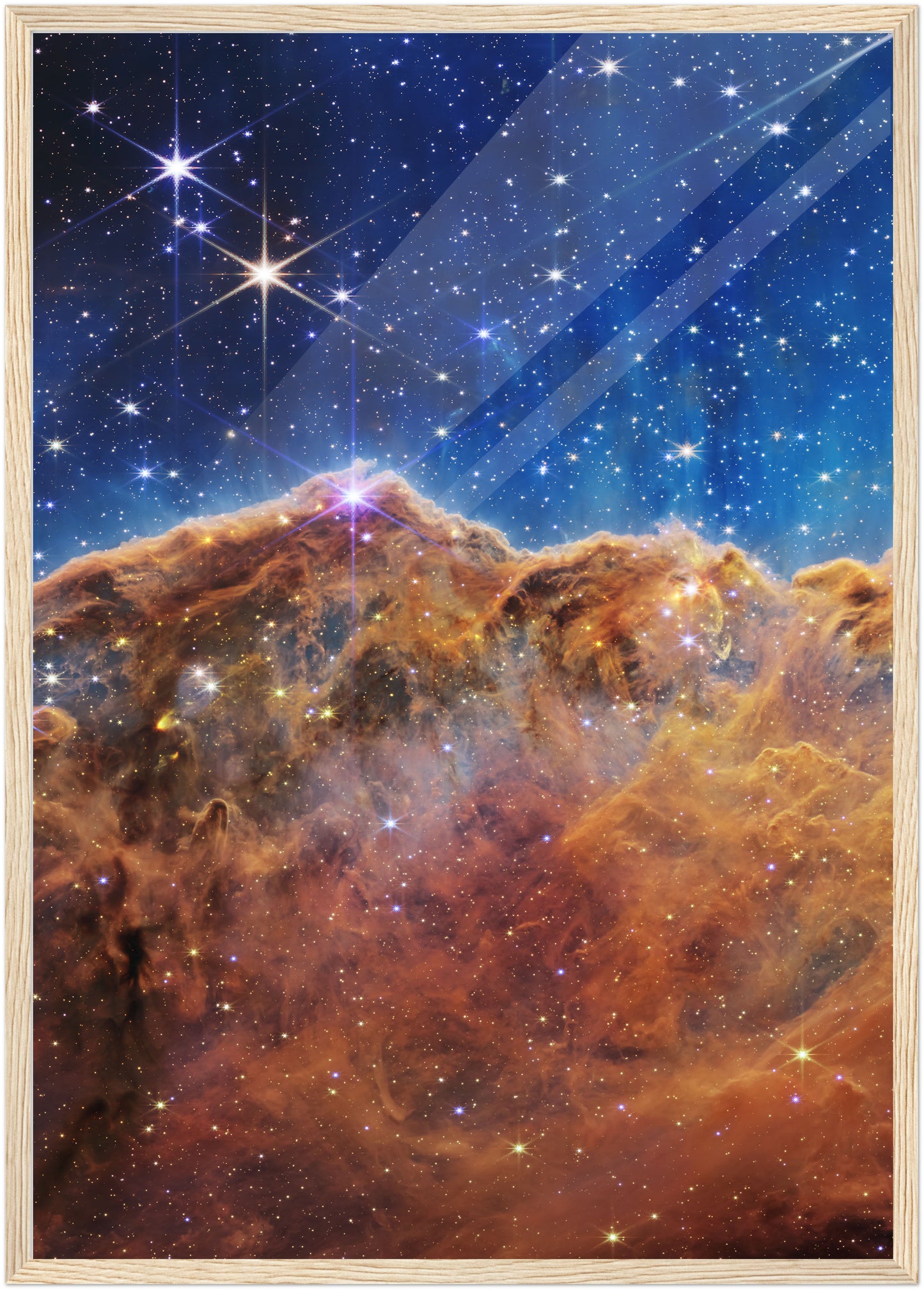 Carina Nebula JWST Vertical NASA Poster