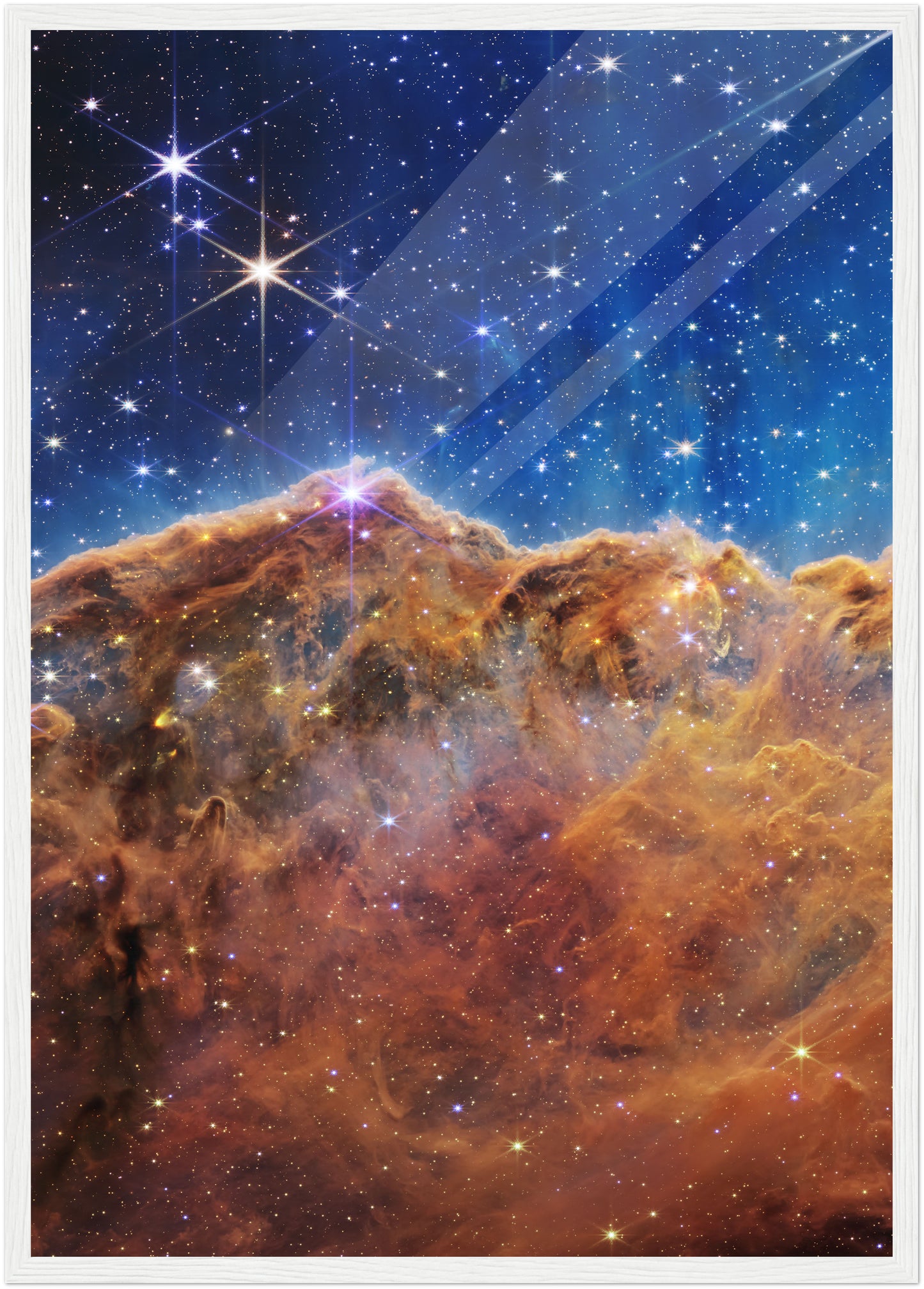 Carina Nebula JWST Vertical NASA Poster