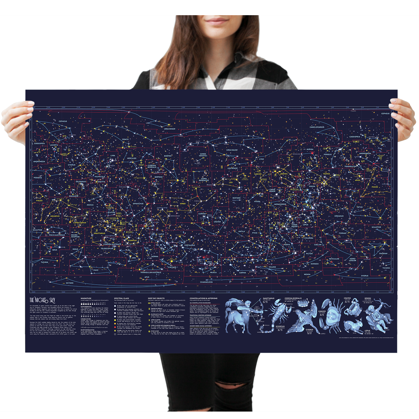 The Constellations Of The Night Sky Poster (by Eleanor)