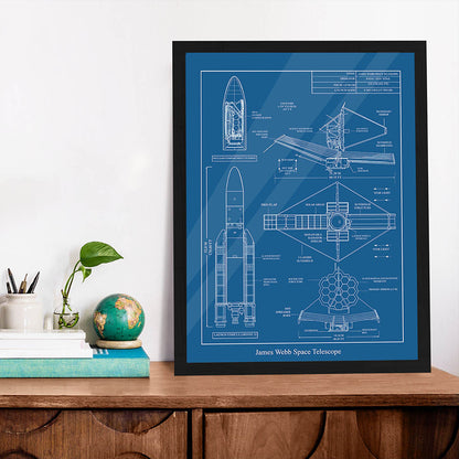 James Webb Space Telescope Diagram Poster