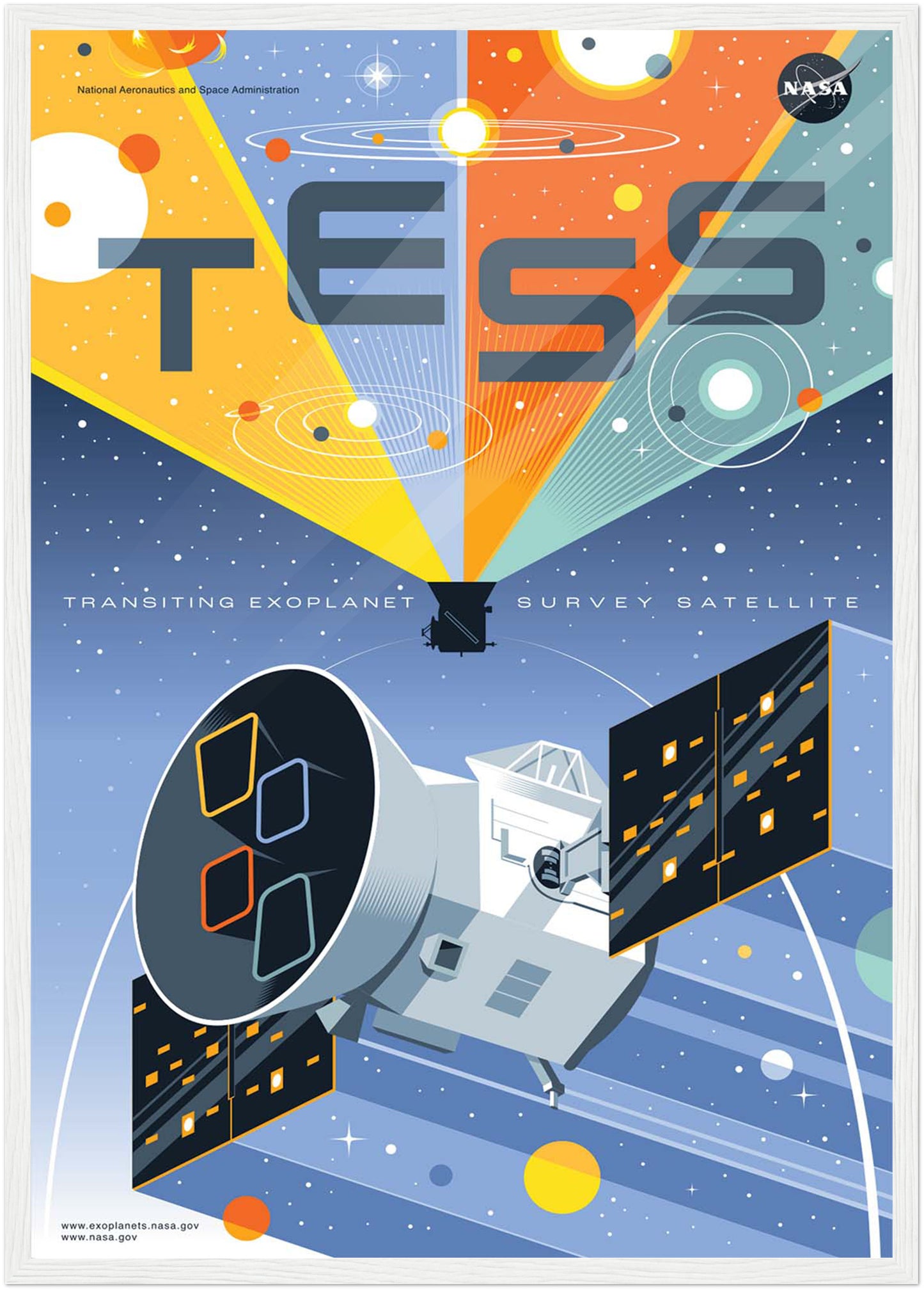 TESS Space Telescope NASA Poster