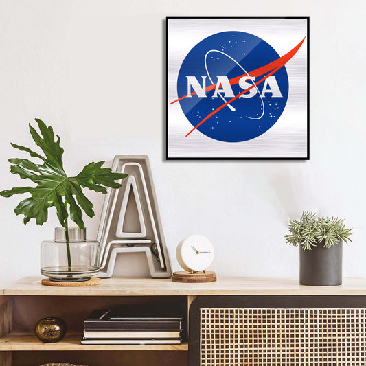 Logo NASA Impression métallique