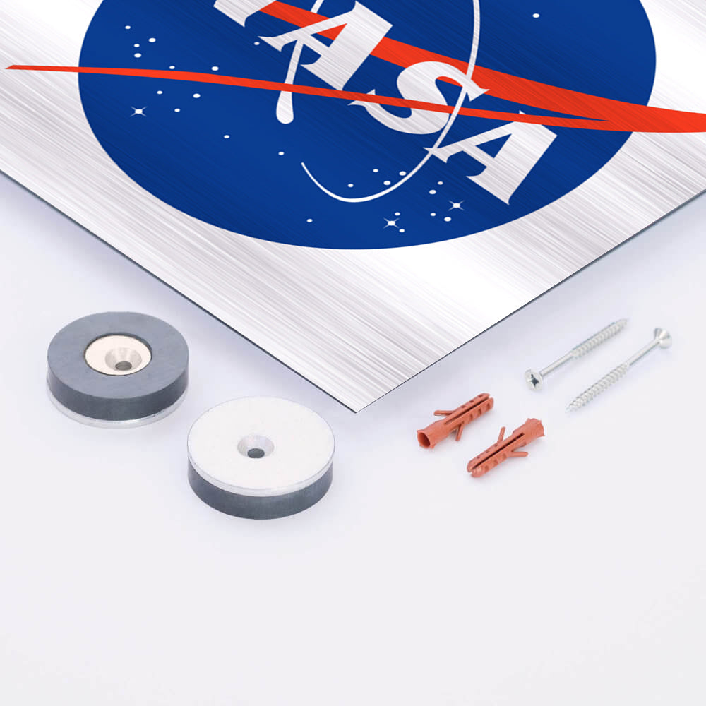 Logo NASA Impression métallique