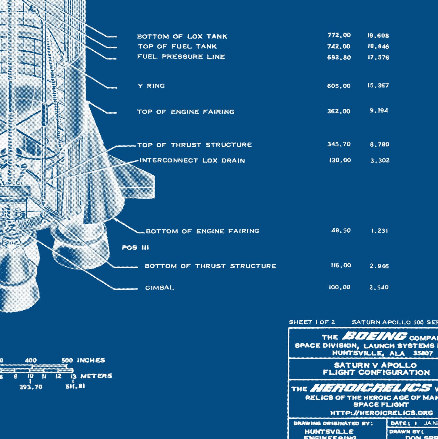 Saturn V Configuration Poster