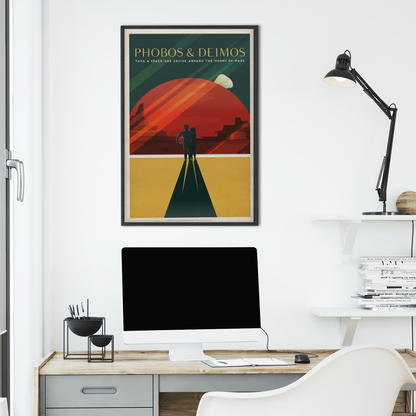 SpaceX Retro Space Travel Affiches 3 pcs