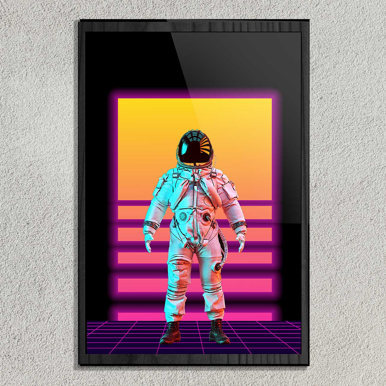 The Synthwave Astronaut WallArt Poster