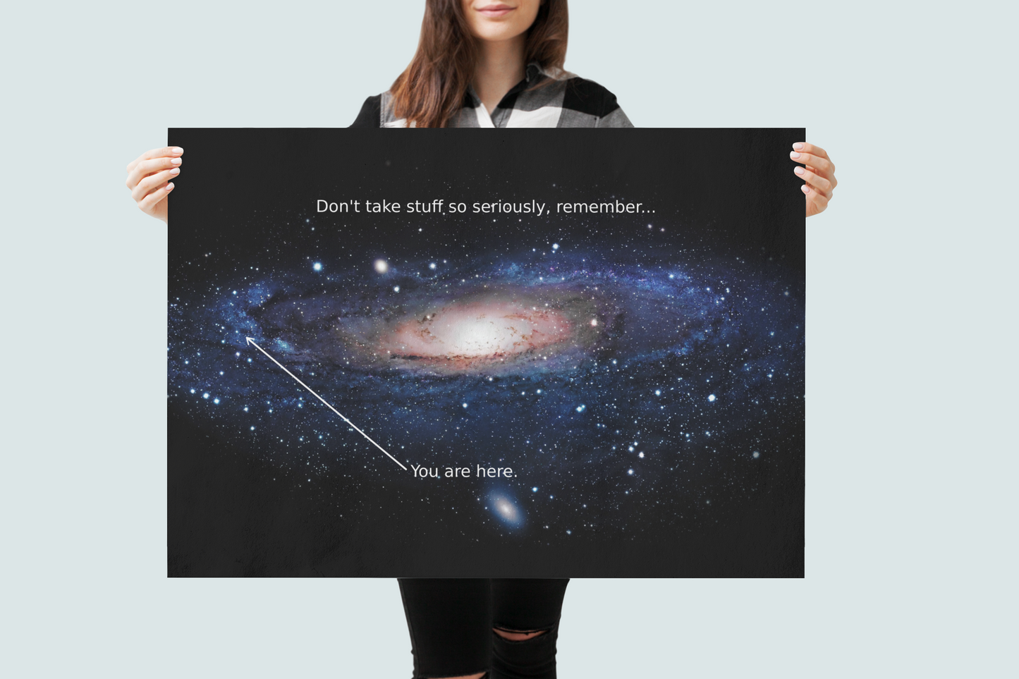 You are Here in the Milky Way Poster