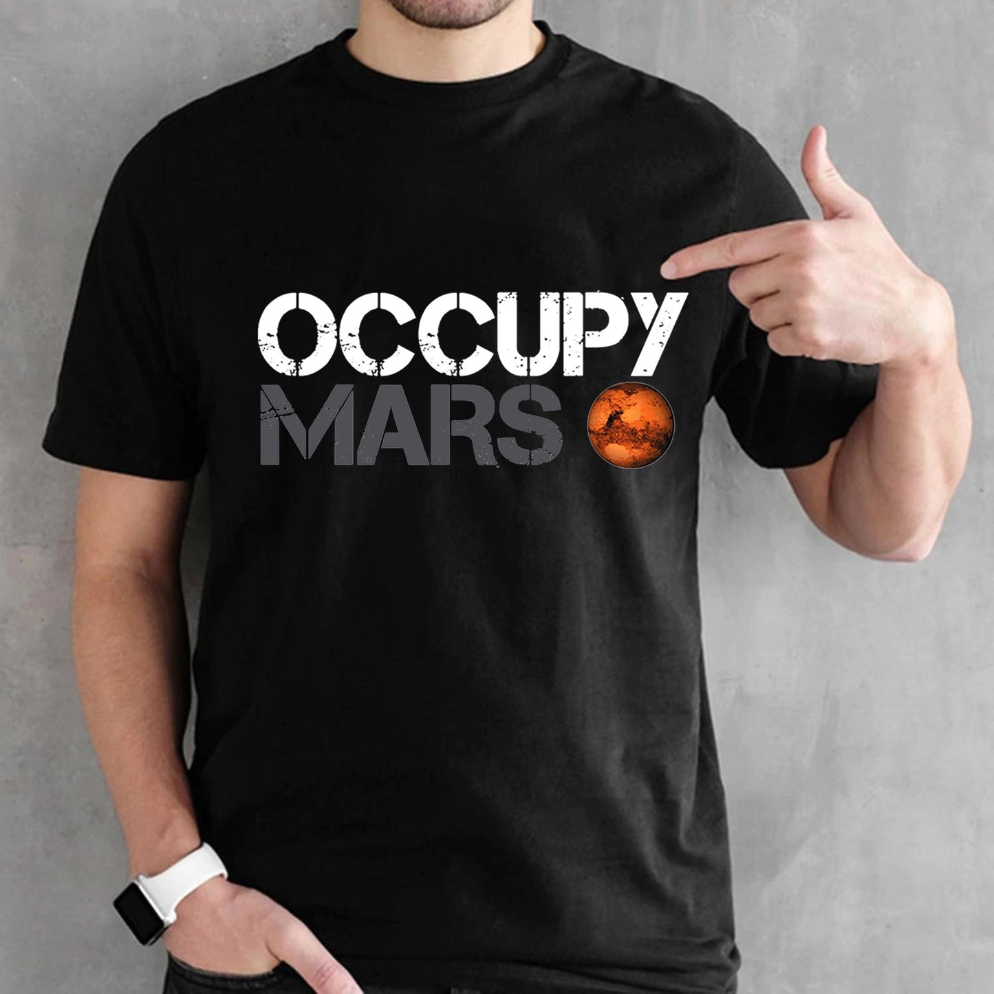 Occupy Mars T-shirt unisexe