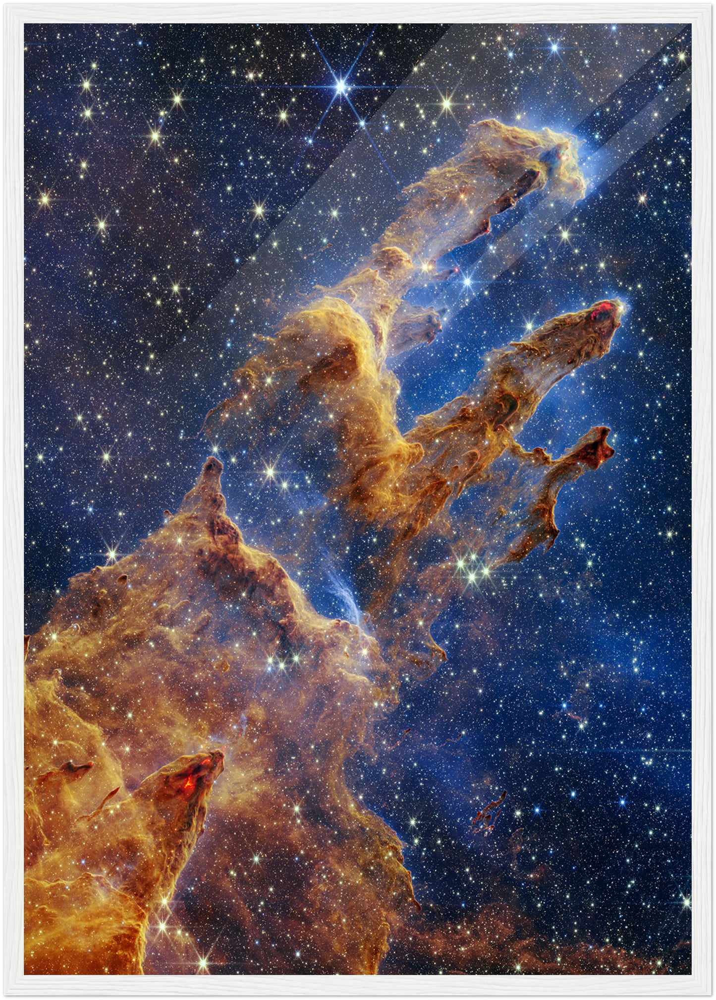 Pillars Of Creation JWST NASA Poster