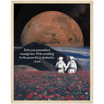 Lovers In The Solar System WallArt Customizable Poster