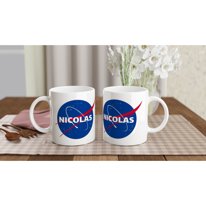 Tasse en céramique NASA personnalisée