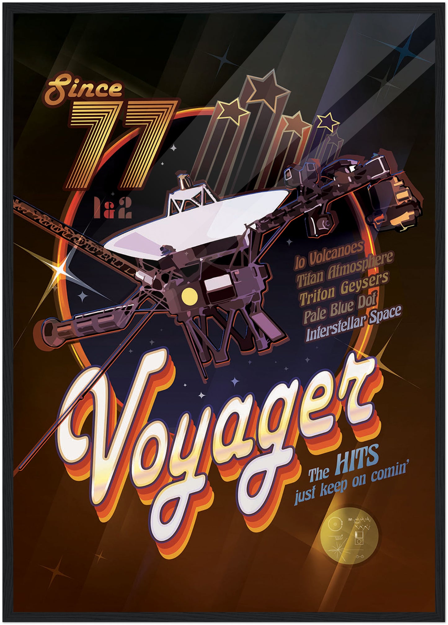 Voyager Disco NASA Poster