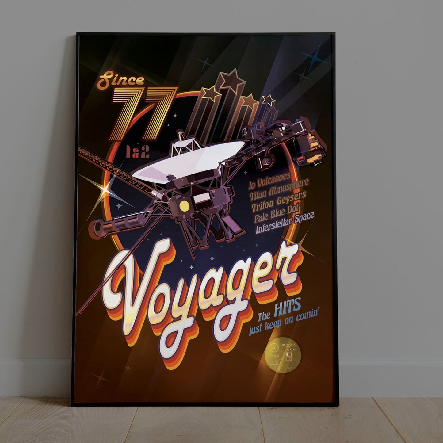 Voyager Disco NASA Poster